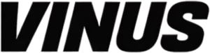 Black stylized wordmark reading “VINUS” on a transparent background